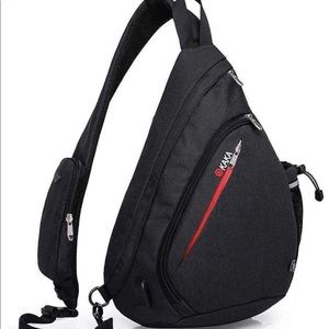 Crossbody Slingback Backpack Bag Black